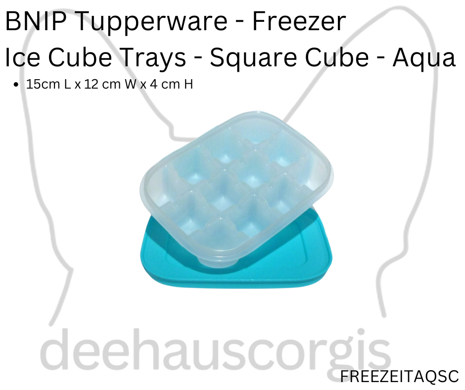 Freezer - Ice Tray Aqua - Single - Square Cubes