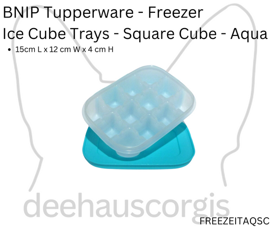 Freezer - Ice Tray Aqua - Single - Square Cubes