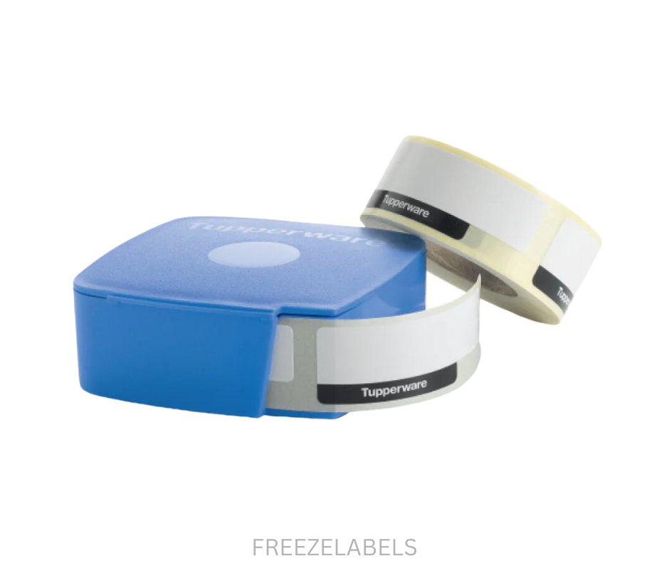 Tupperware Freezer Labels - with Dispenser - Blue