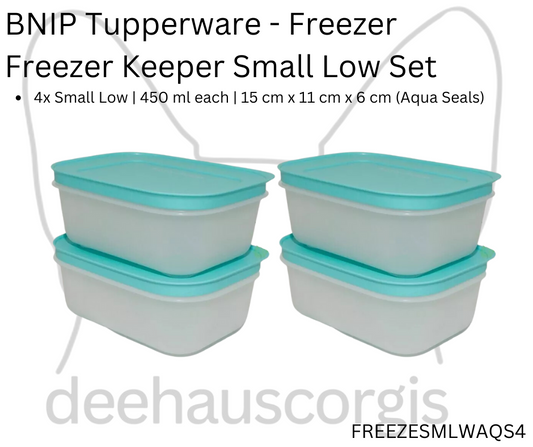 FreezerKeeper Small Low - Set of 4 - Aqua