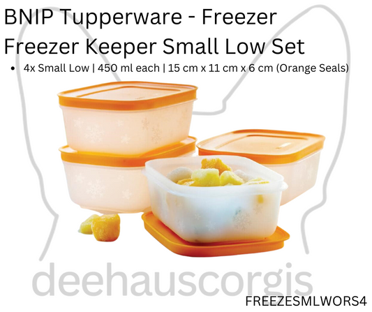 FreezerKeeper Small Low - Set of 4 - Orange