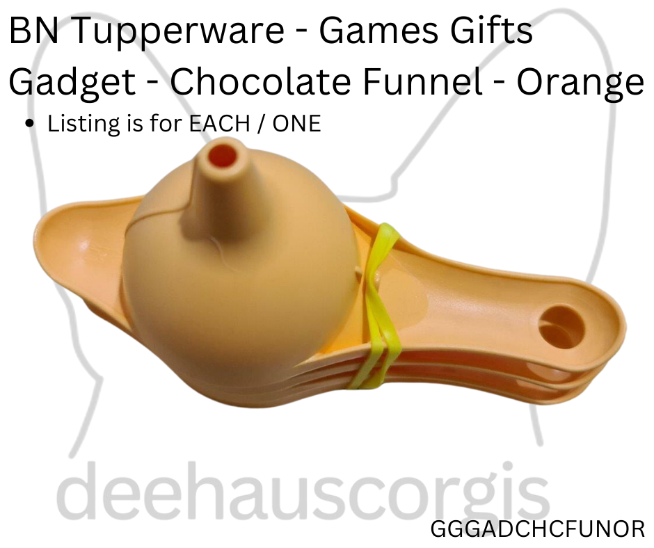 Tupperware Chocolate Funnel - Orange