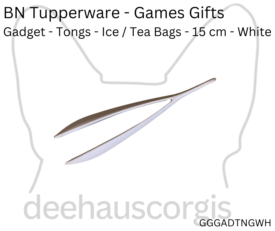 Tupperware Tongs - Ice / Teabag - White