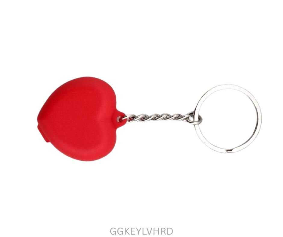 Tupperware Keyring - Love Heart - Red