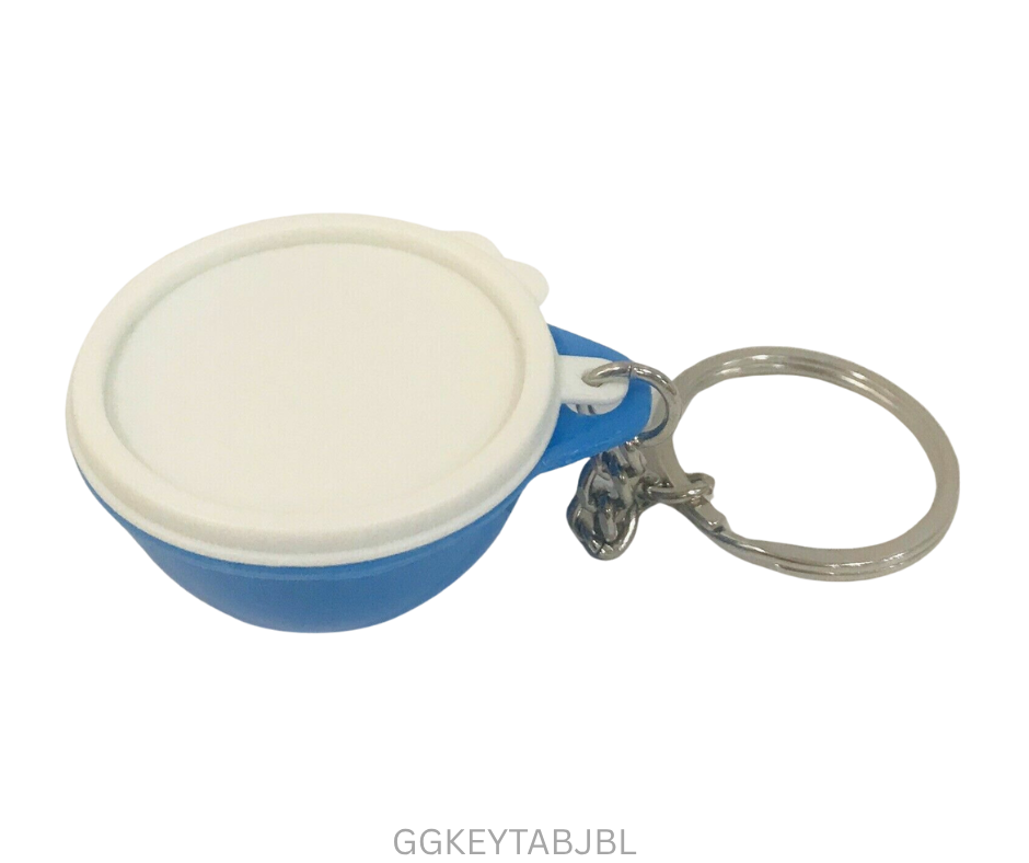 Tupperware Keyring - Thats a Bowl Junior - Blue