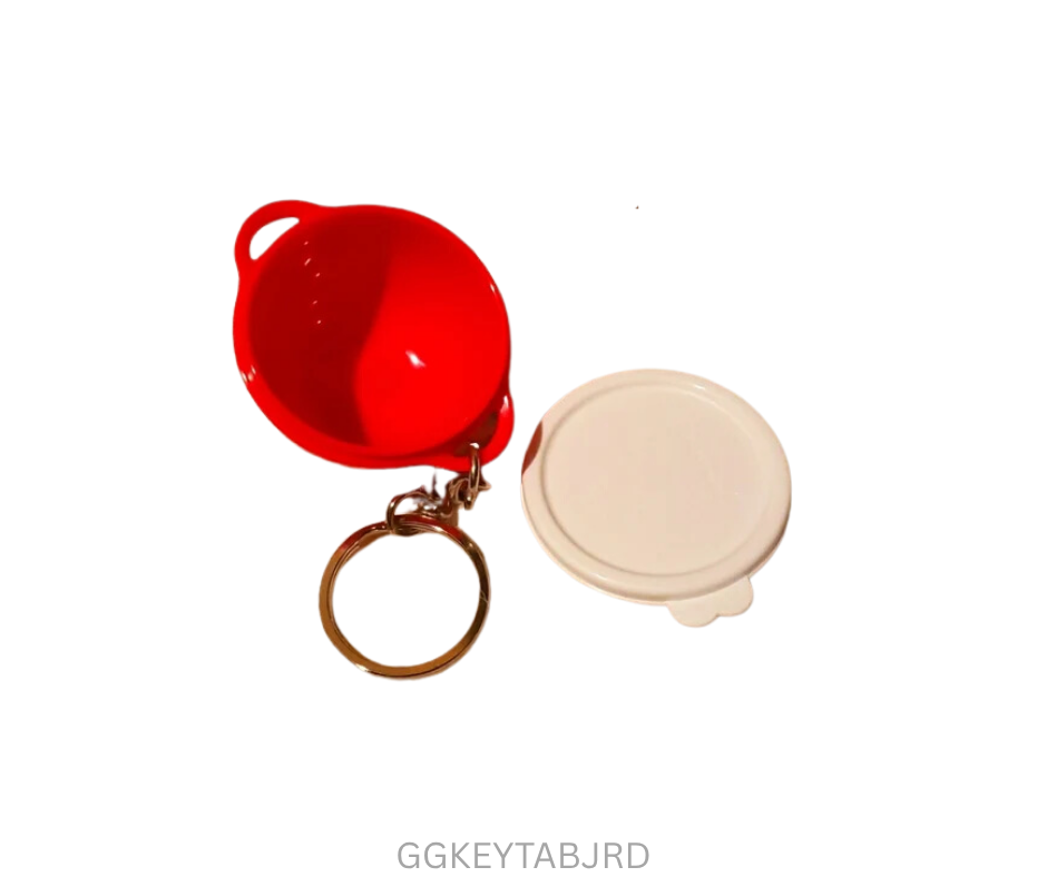 Tupperware Keyring - Thats a Bowl Junior - Red