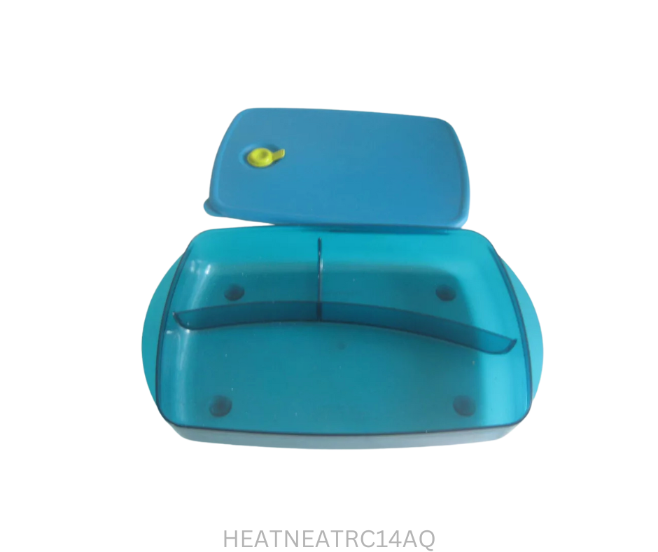 Tupperware Heat N Eat Rectangle 1.4 Litre Aqua