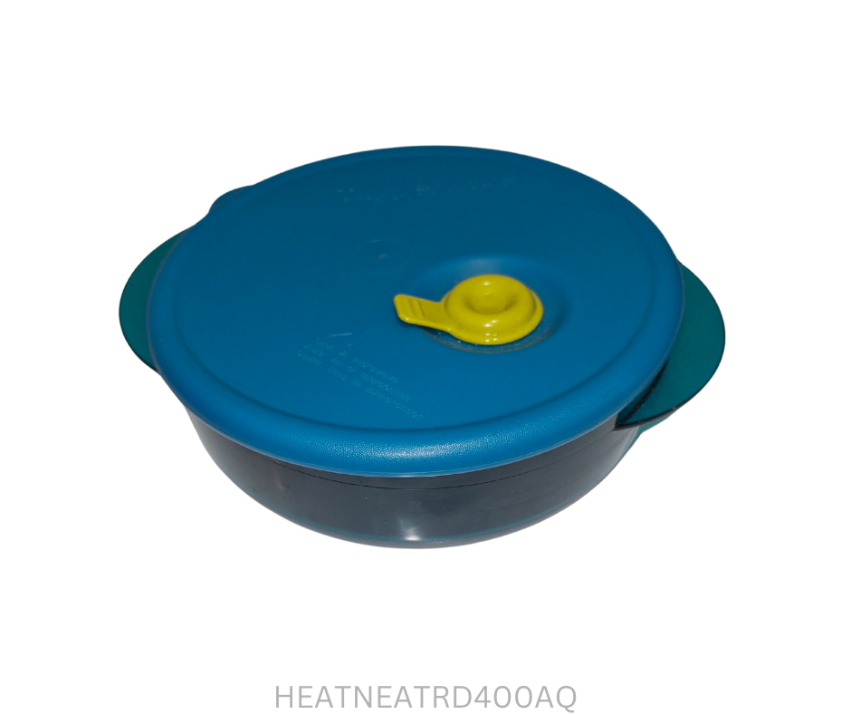 Tupperware Heat N Eat Round 400ml Aqua