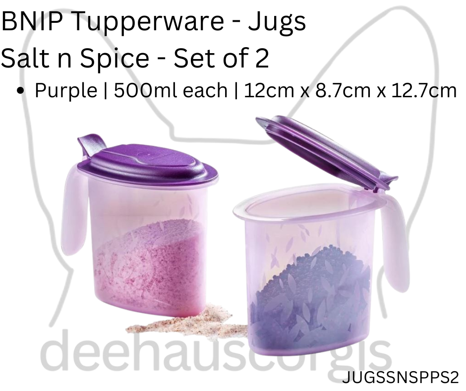 Tupperware Salt n Spice Jugs - Set of 2