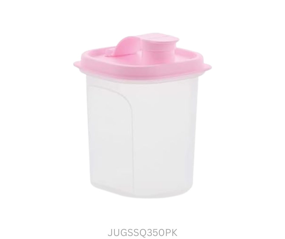 Tupperware Slimline Pitcher Square 350 ml - Pink