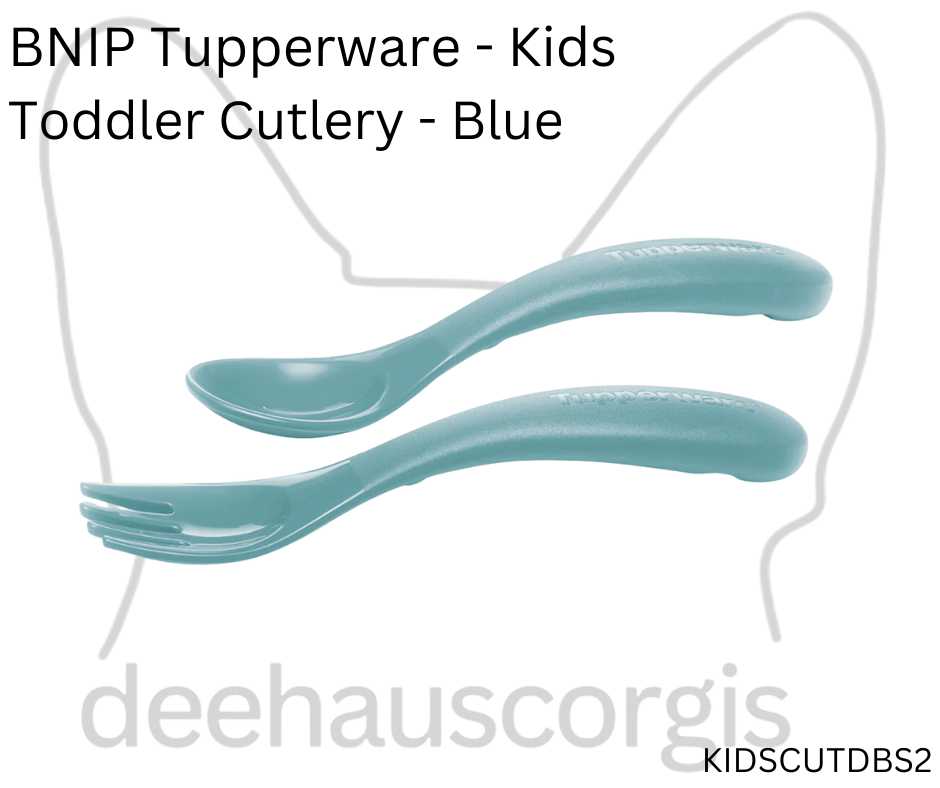 Tupperware Kids Toddler Cutlery - Dolphin Blue