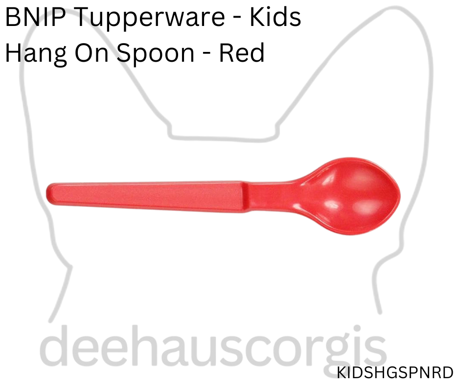 Tupperware Kids Hang On Spoon - Red