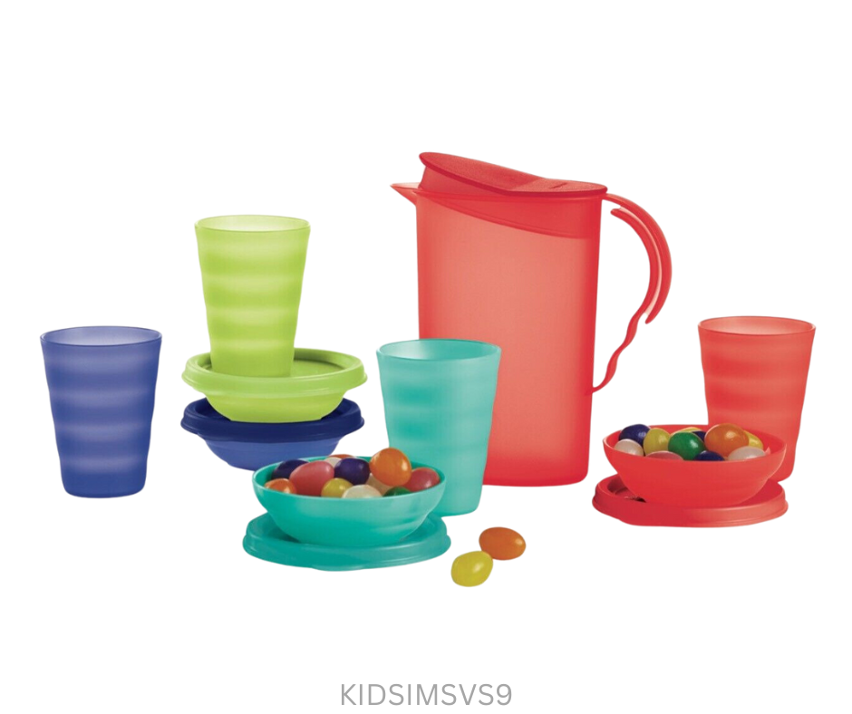 Tupperware Kids Toys - Impressions Serve It Set - Set of 9