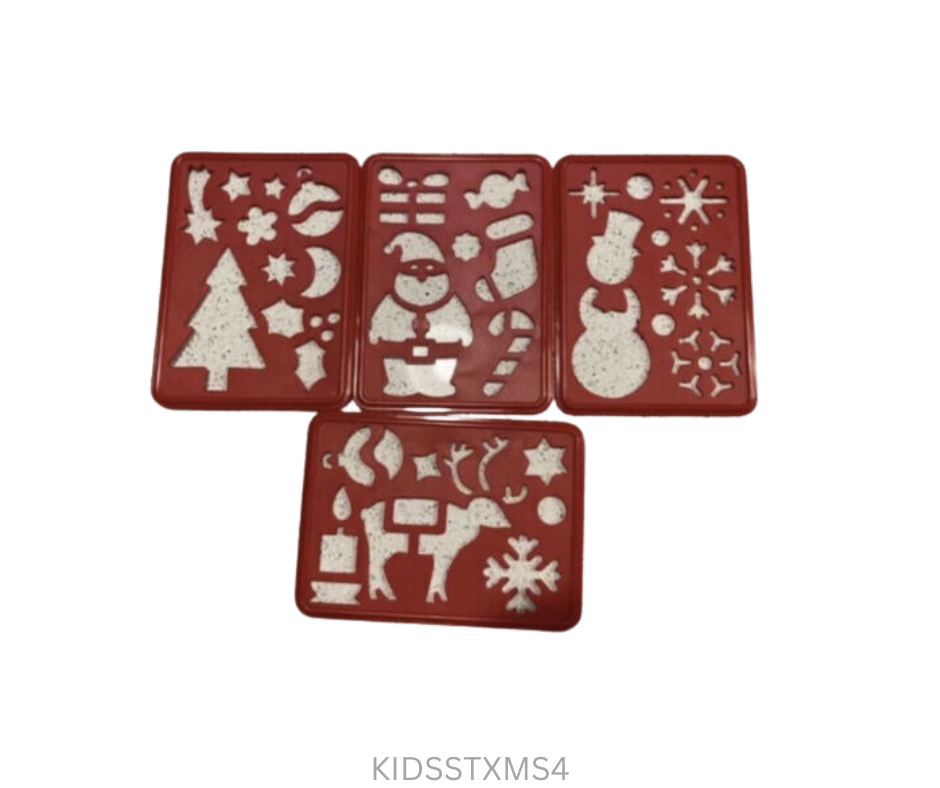 Tupperware Kids Toys - Stencils - Christmas - Set of 4
