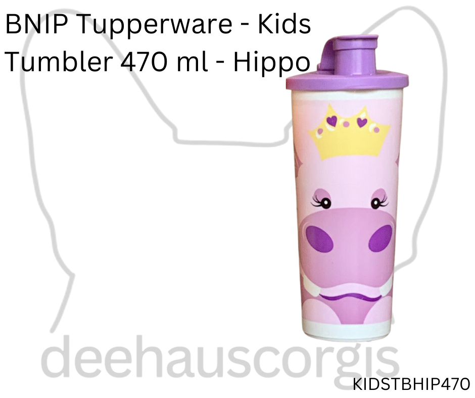 Tupperware Kids Tumbler - Hippo - 470ml