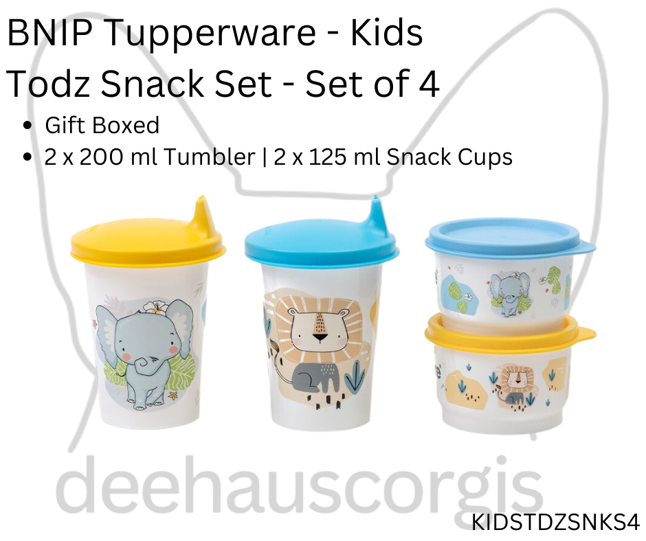 Tupperware Todz Snack Set - Set of 4