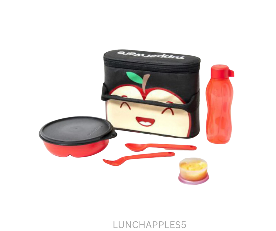 Tupperware Lunch Set Apple - Set of 5