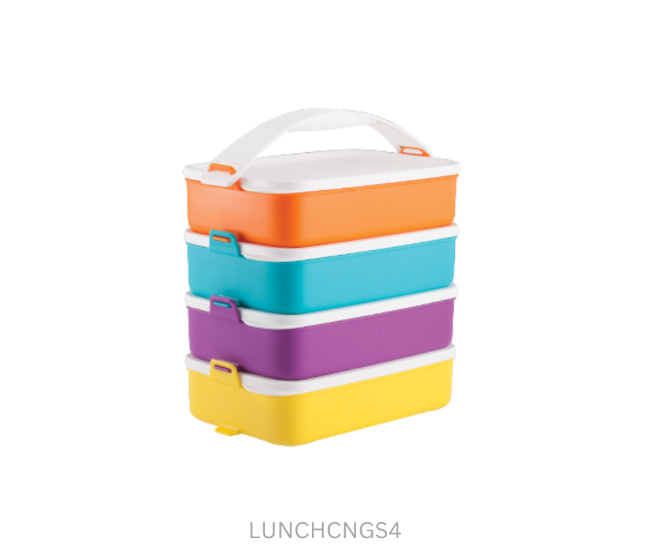 Tupperware Click n Go Lunch Set - Set of 4