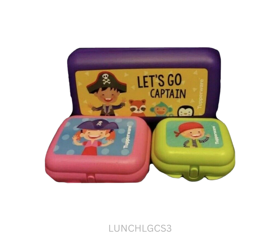 Tupperware Let's Go Captain Lunch - Set of 3 Oysters