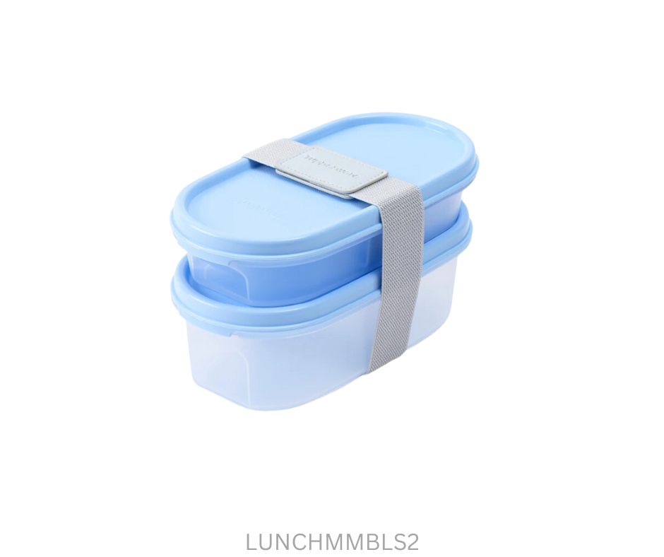 Tupperware Lunch Set MM - Blue - Set of 2