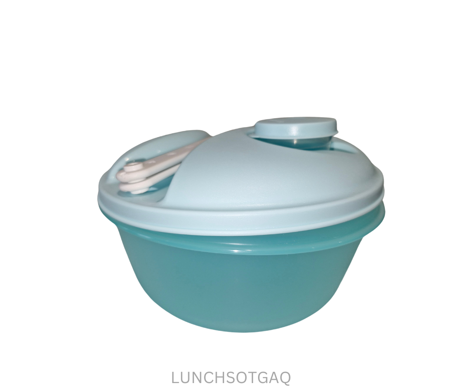 Tupperware Salad on the Go Set - Aqua