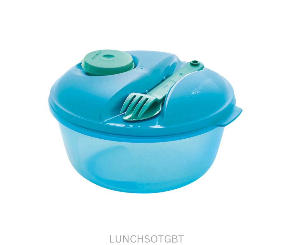 Tupperware Salad on the Go Set - Blue Teal