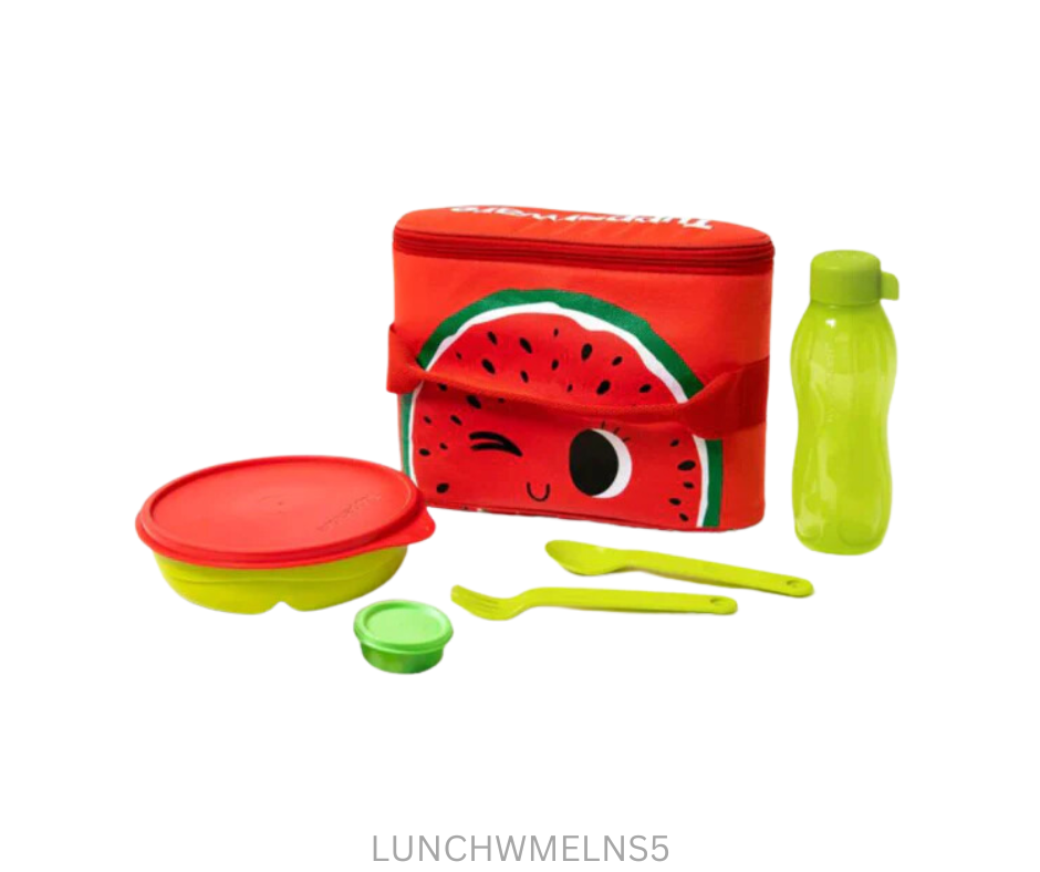 Tupperware Lunch Set Watermelon - Set of 5