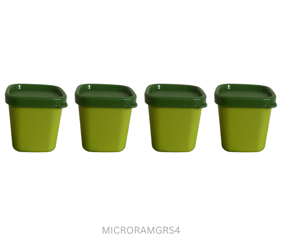 Tupperware Micro Ramekins Green 80 ml - Set of 4