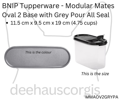 MM Oval Base 2 - with Grey Pour All Seal