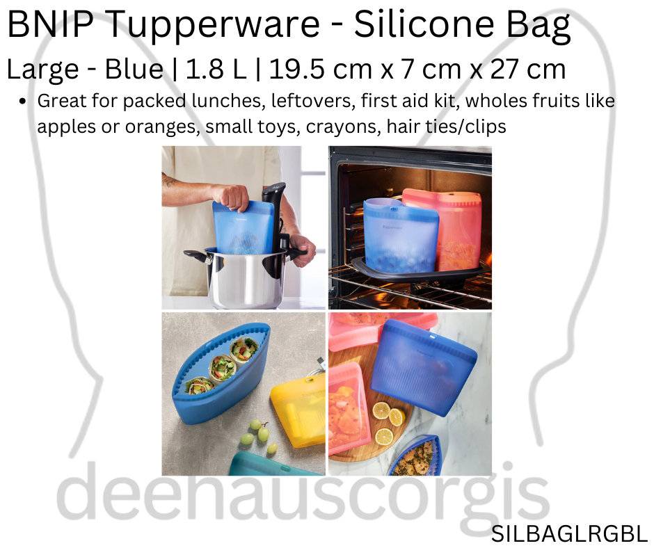 Silicone Bag - Large - Blue