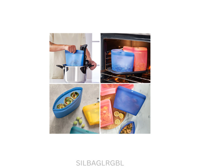 Tupperware Silicone Bag - Large - Blue