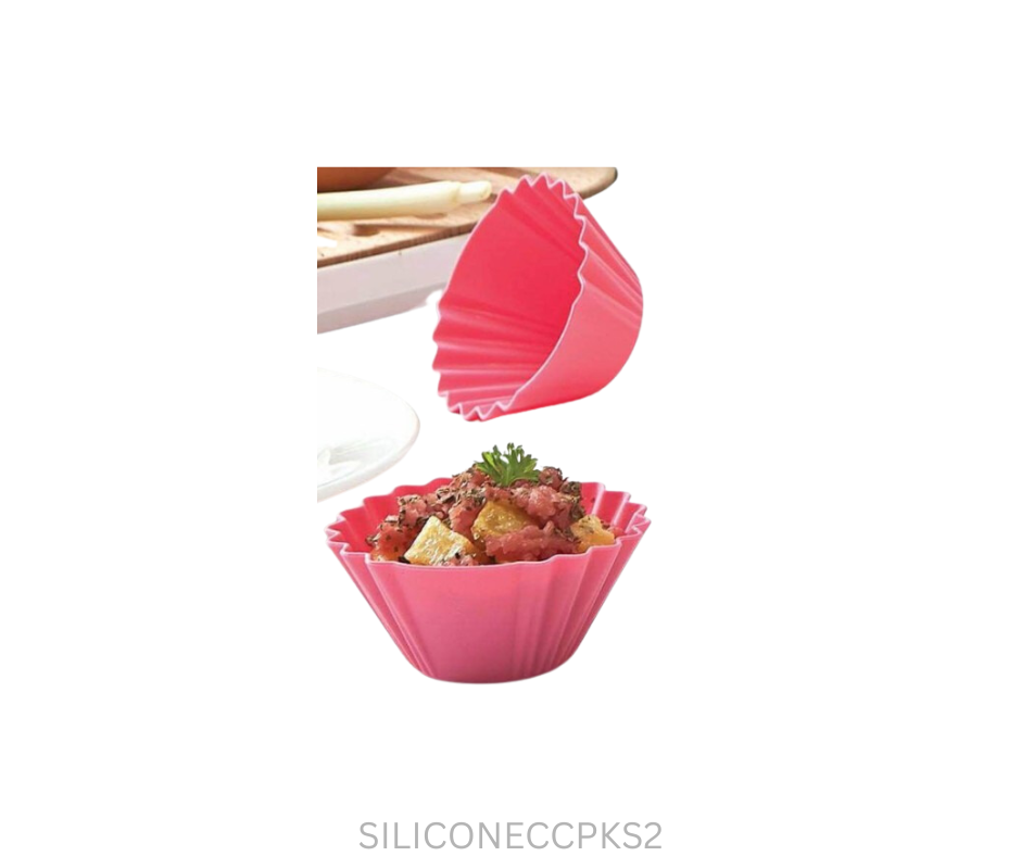Tupperware Silicone - Cupcake - Pink - Set of 2