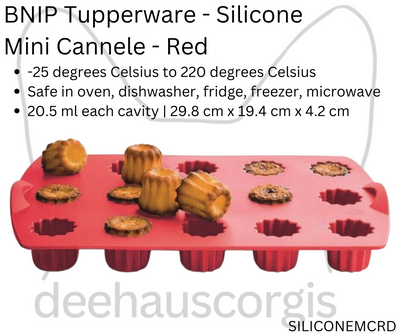 Silicone - Mini Cannele - Red