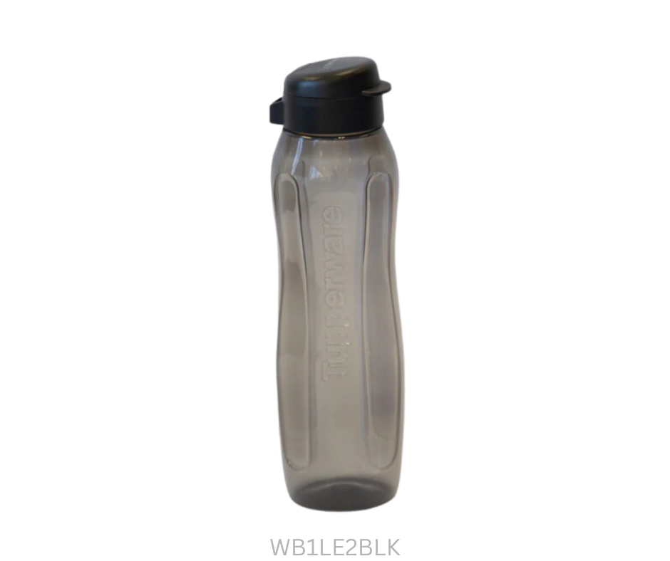Tupperware Water Bottle - 1 Litre - Eco II - Black