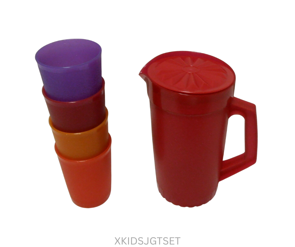 Tupperware Kids Toys - Jug Tumbler Tea Set - Set of 5
